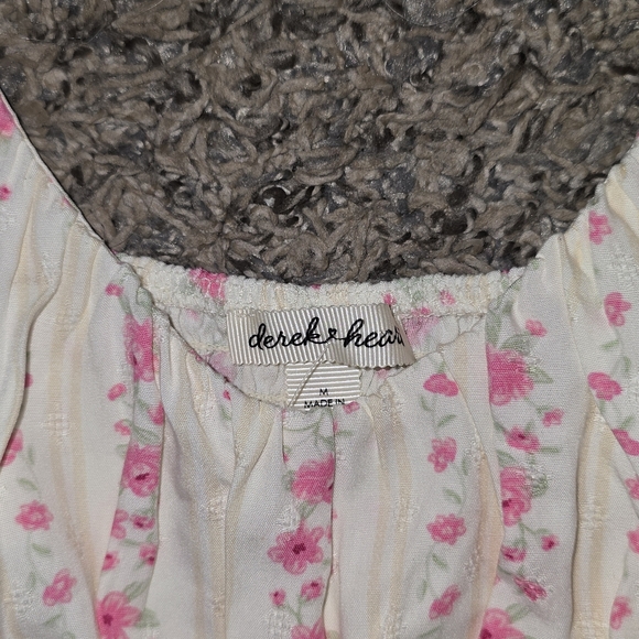 NWT Derek Heart Floral Sundress – Size M – Cottagecore Pink Tiered Dress - Picture 2 of 7